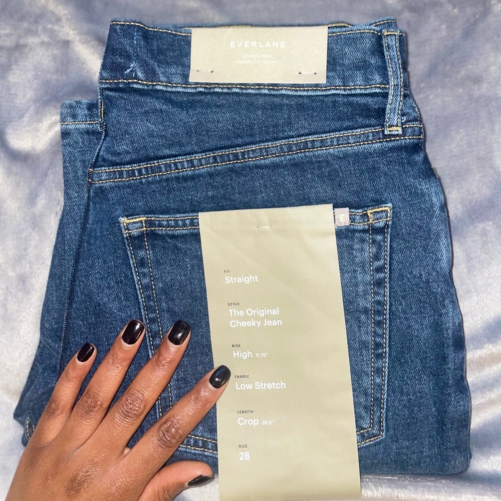 Everlane crop straight jeans